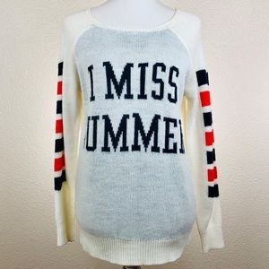 I Miss Summer Vintage Sweater Size L